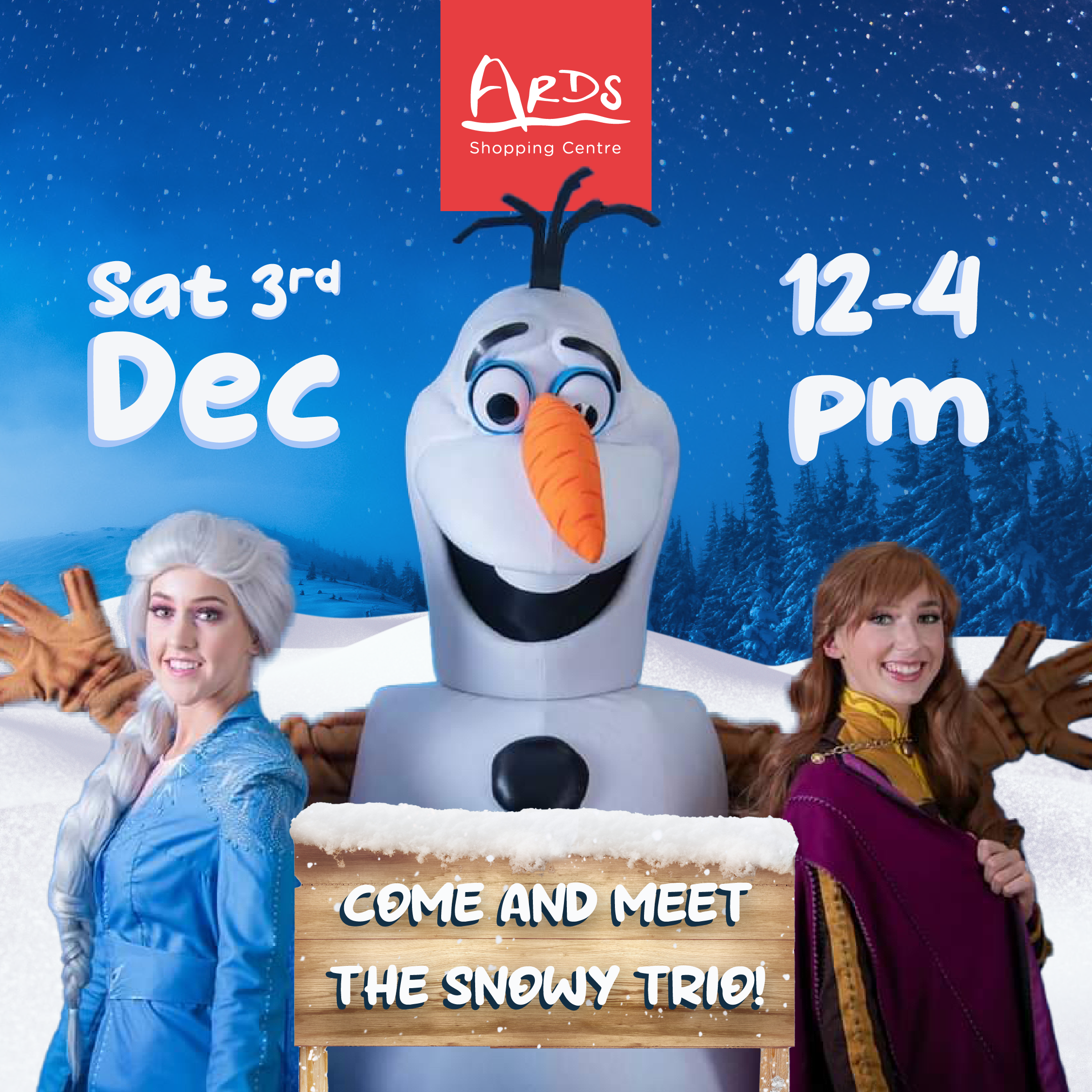 The Snowy Trio arrive this Saturday!