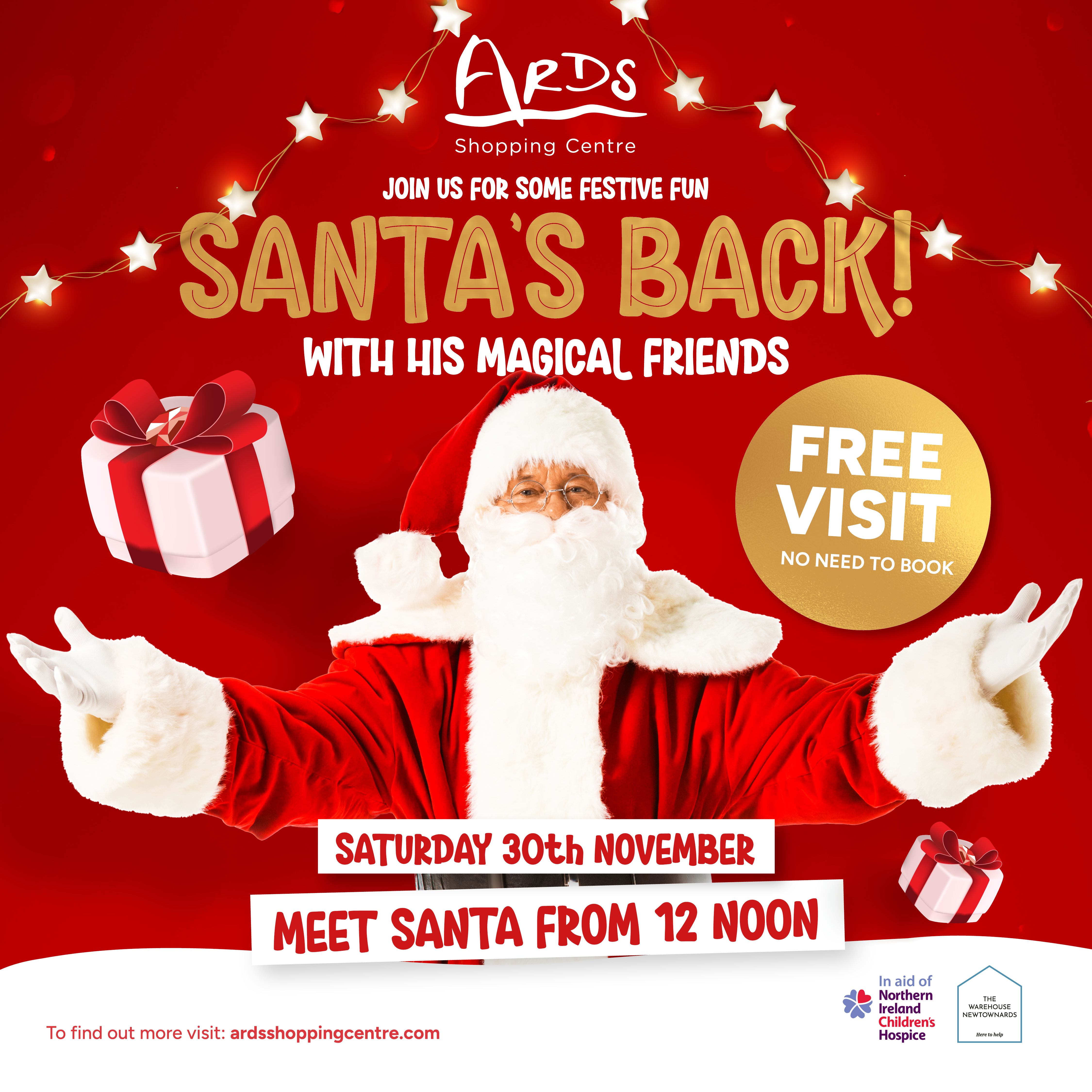 Santa's Back on Saturday 30th November!