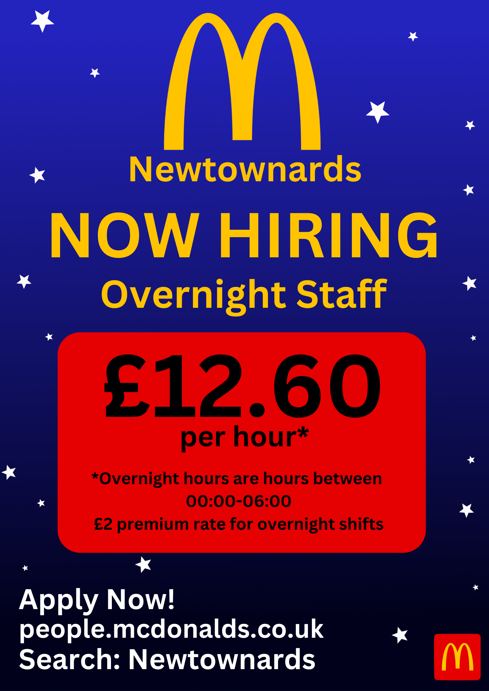 Overnights Newtownards poster